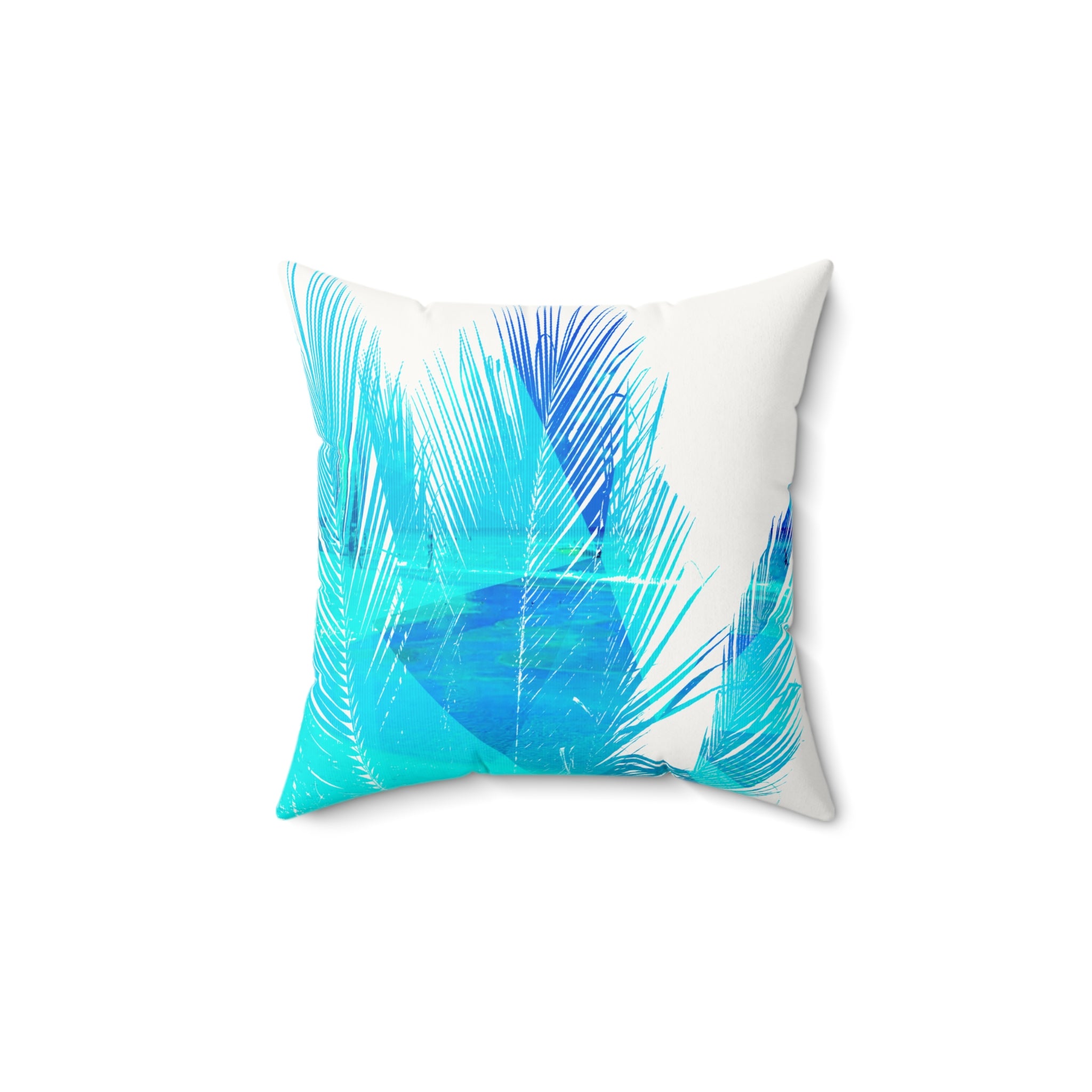 Fronds with Benefits - Faux Suede Throw Pillow