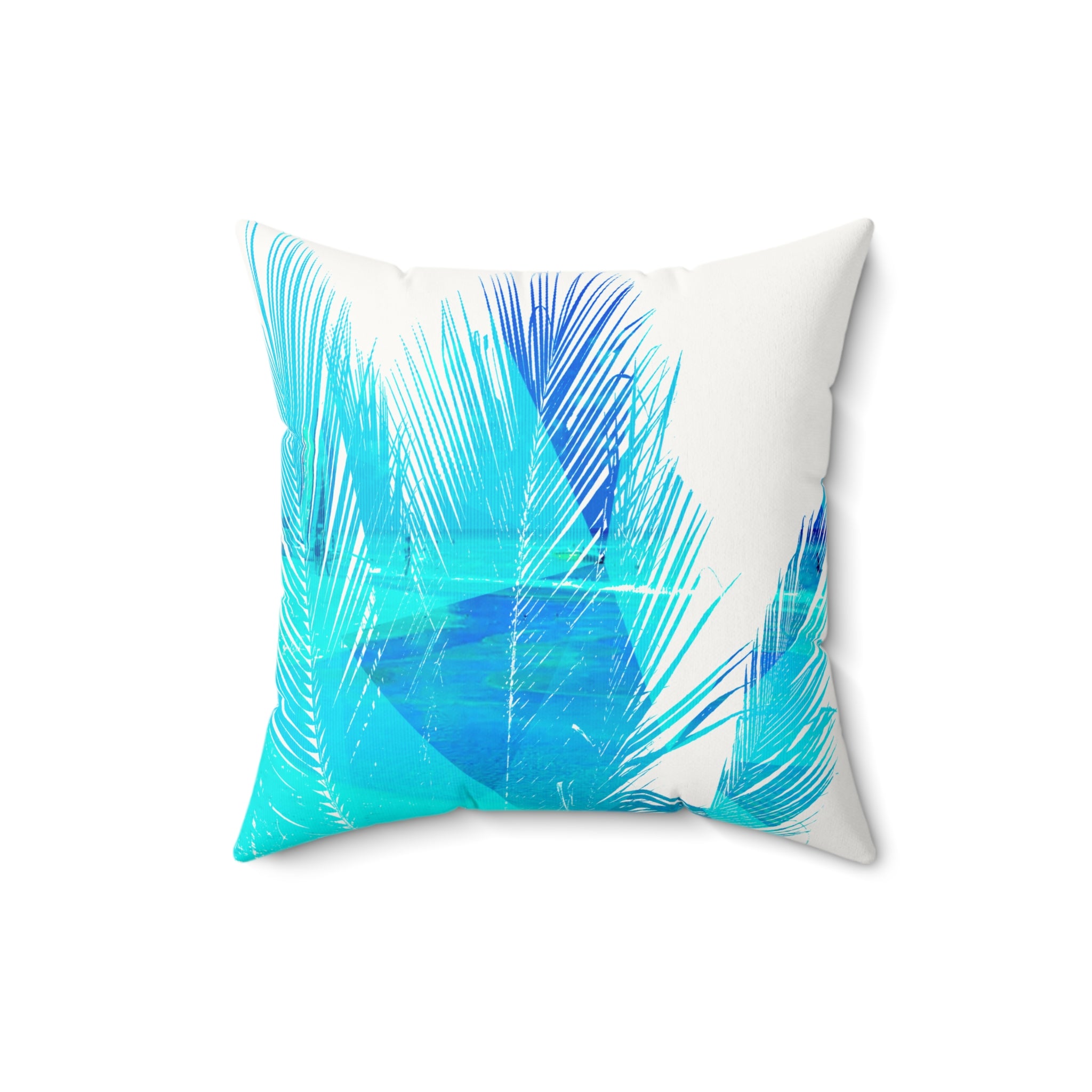 Fronds with Benefits - Faux Suede Throw Pillow