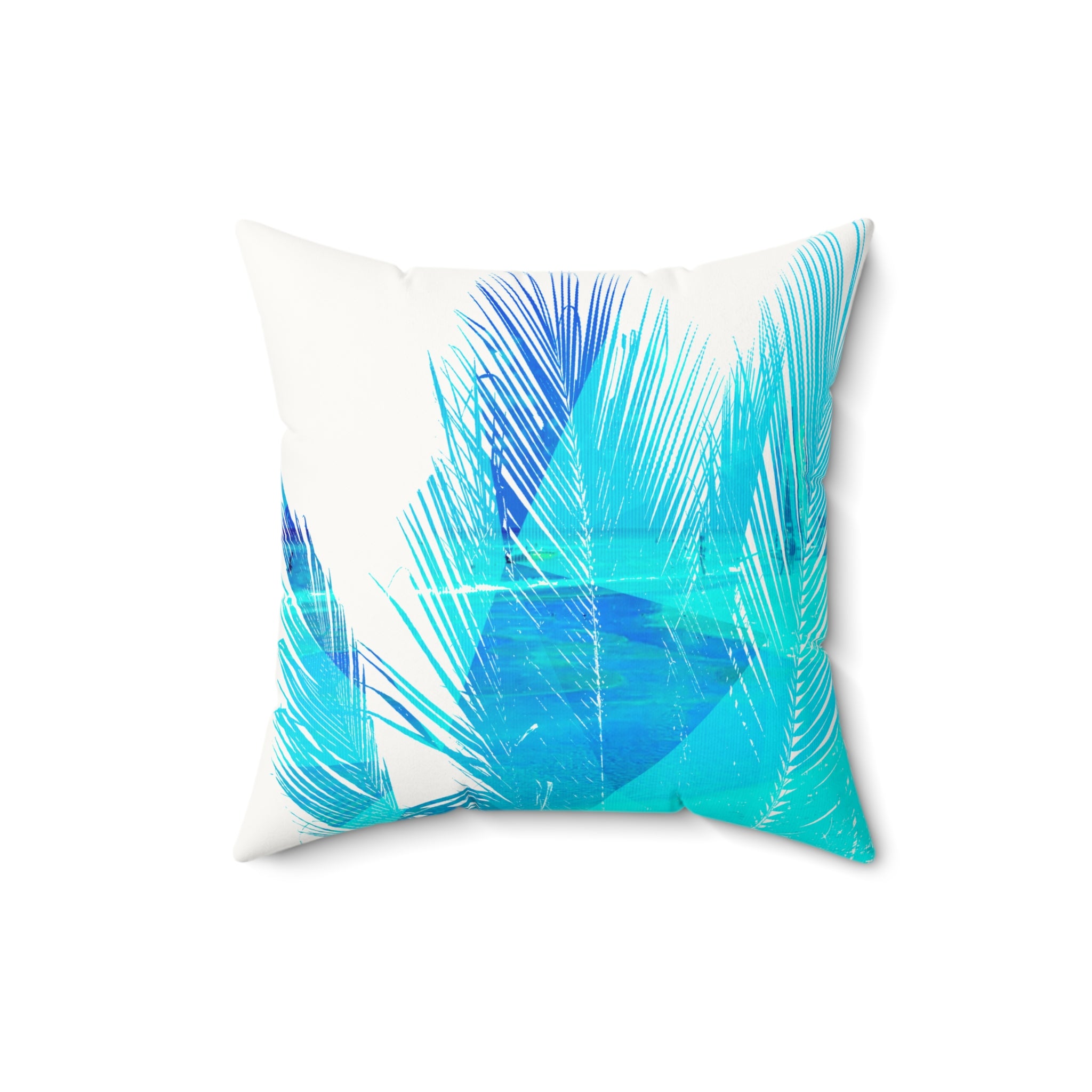 Fronds with Benefits - Faux Suede Throw Pillow