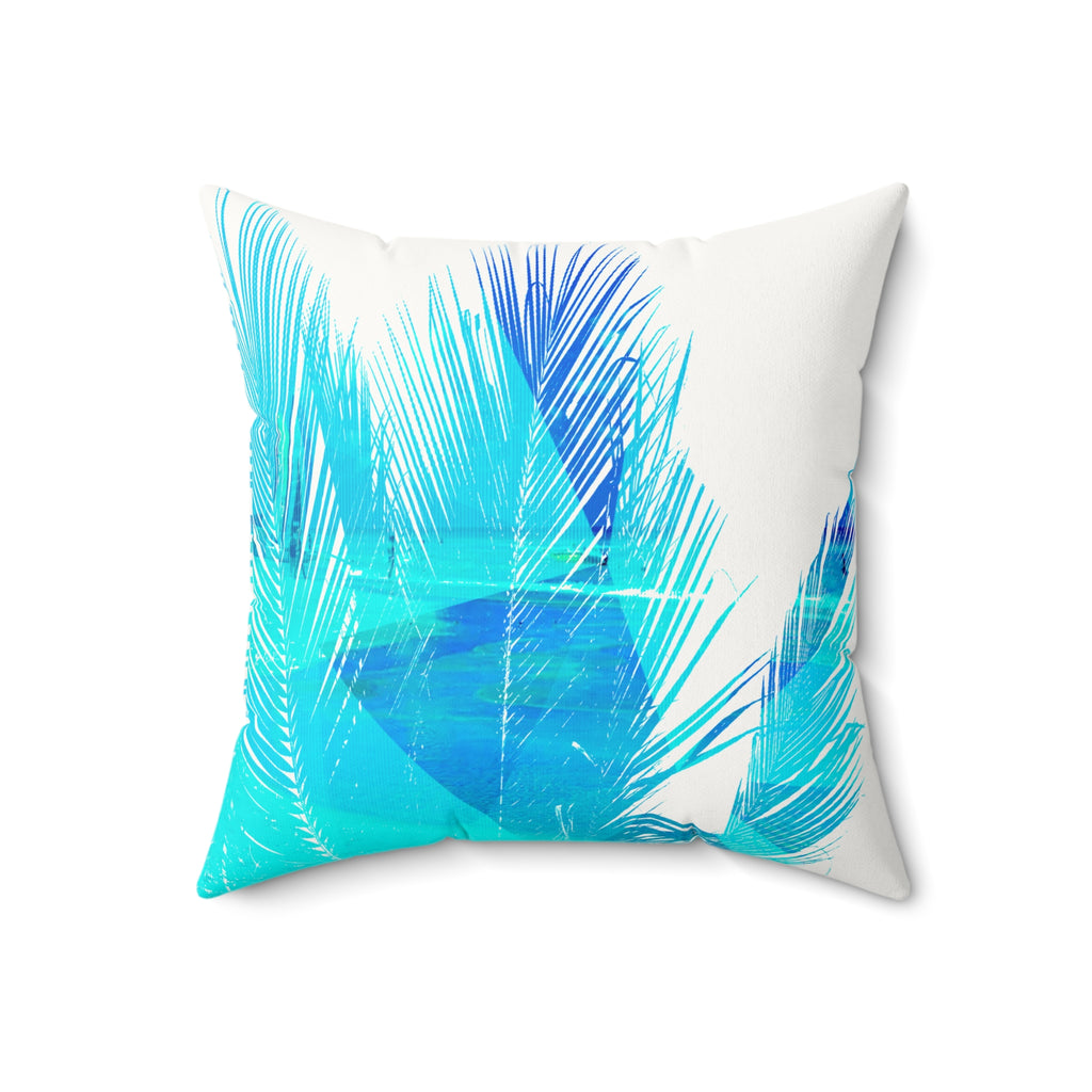 Fronds with Benefits - Faux Suede Throw Pillow