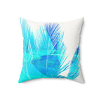 Fronds with Benefits - Faux Suede Throw Pillow