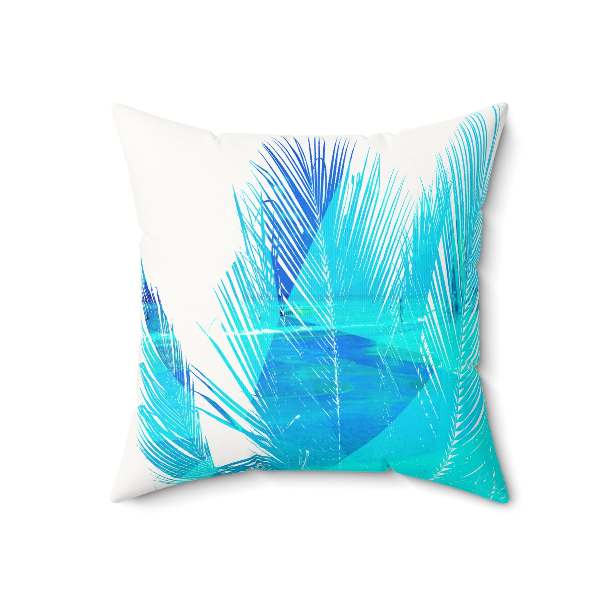 Fronds with Benefits - Faux Suede Throw Pillow