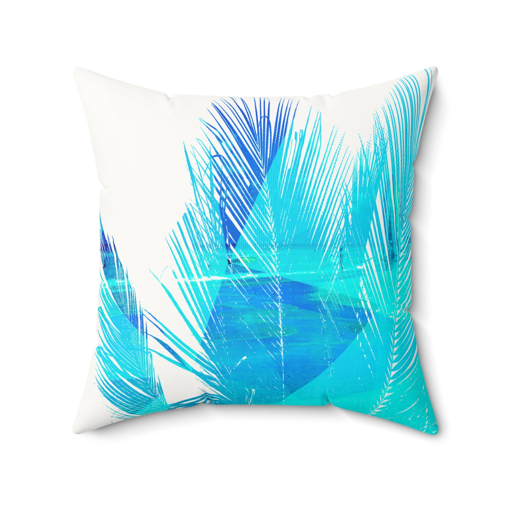 Fronds with Benefits - Faux Suede Throw Pillow