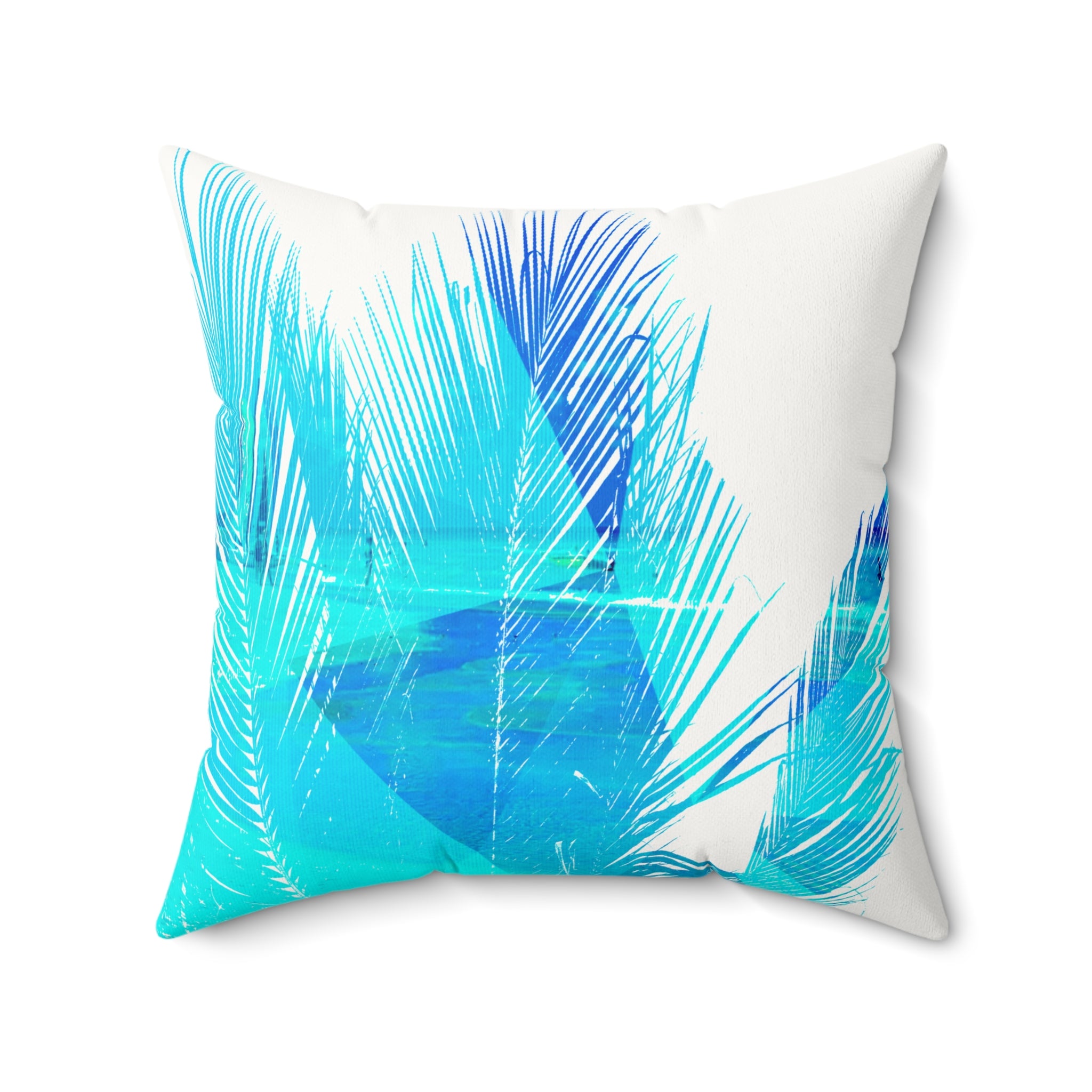 Fronds with Benefits - Faux Suede Throw Pillow