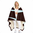 Garnet Blueprint - Hooded Fleece Sherpa Blanket