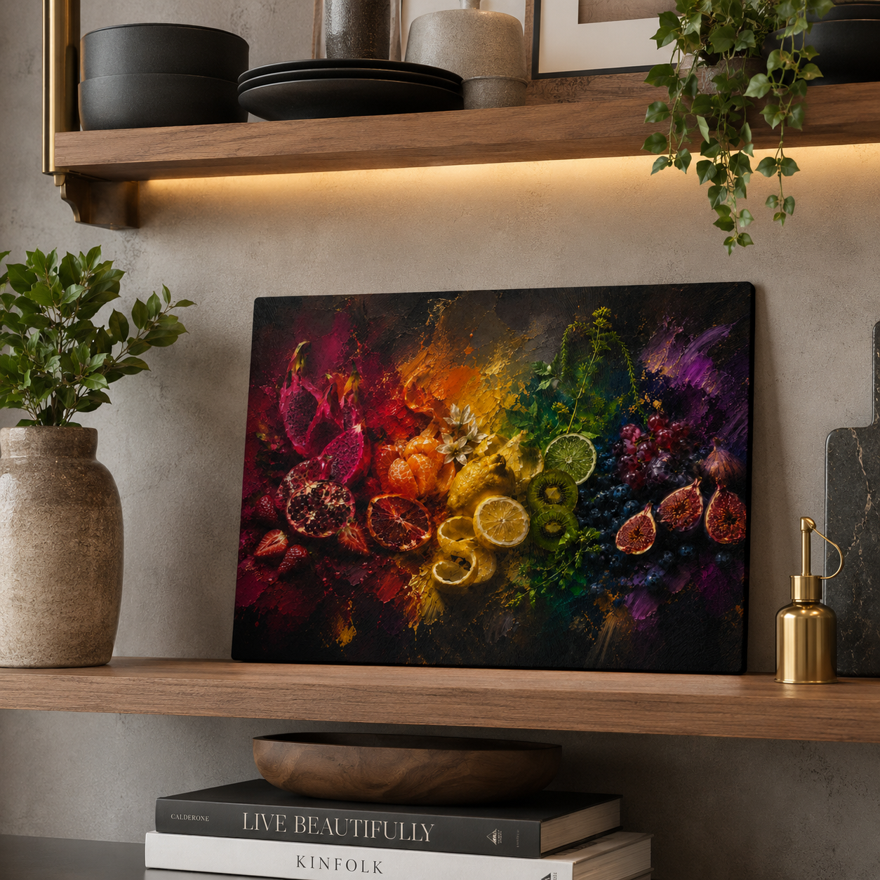 Gathered in Color - Glass Cutting Board