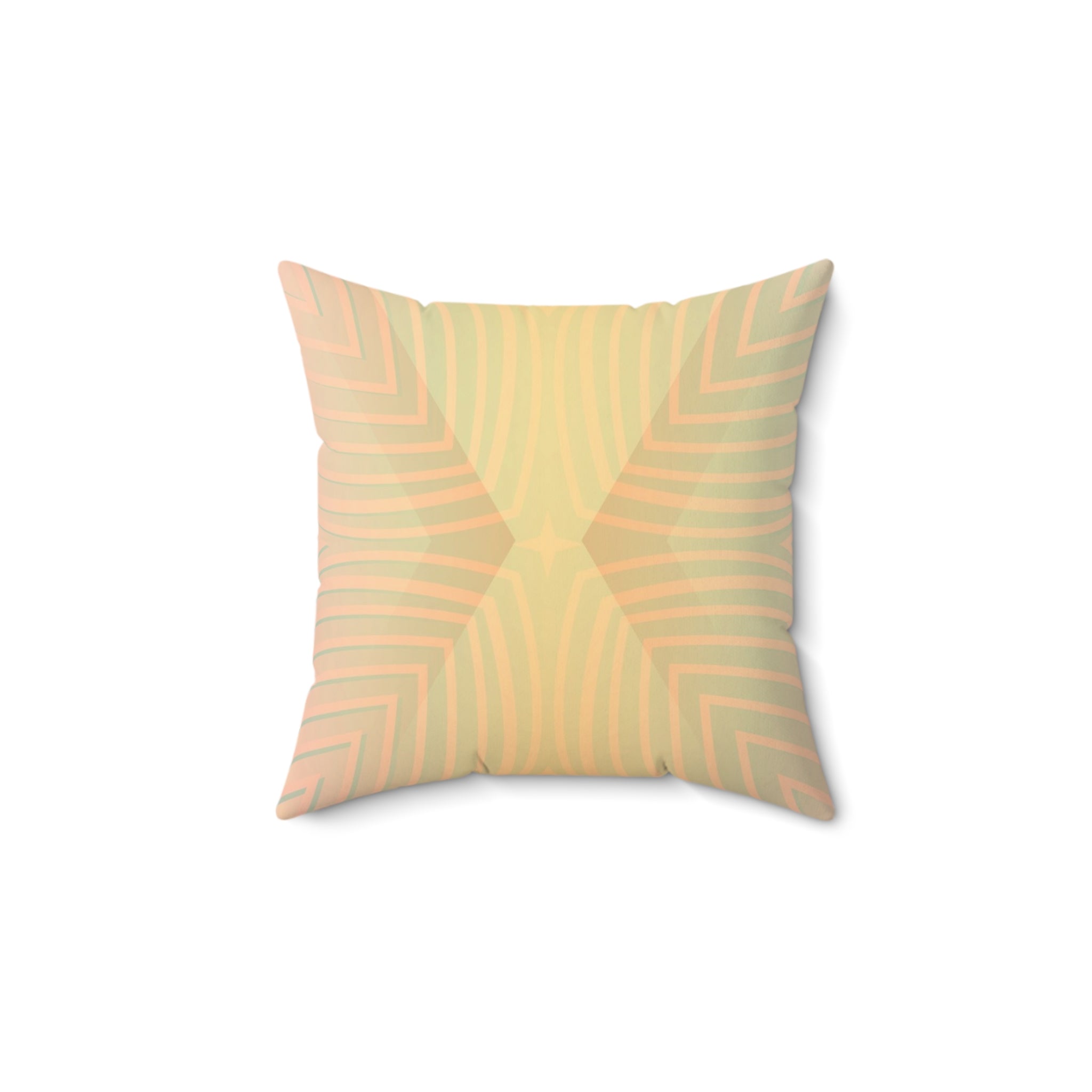 Gentle Frequency - Faux Suede Throw Pillow