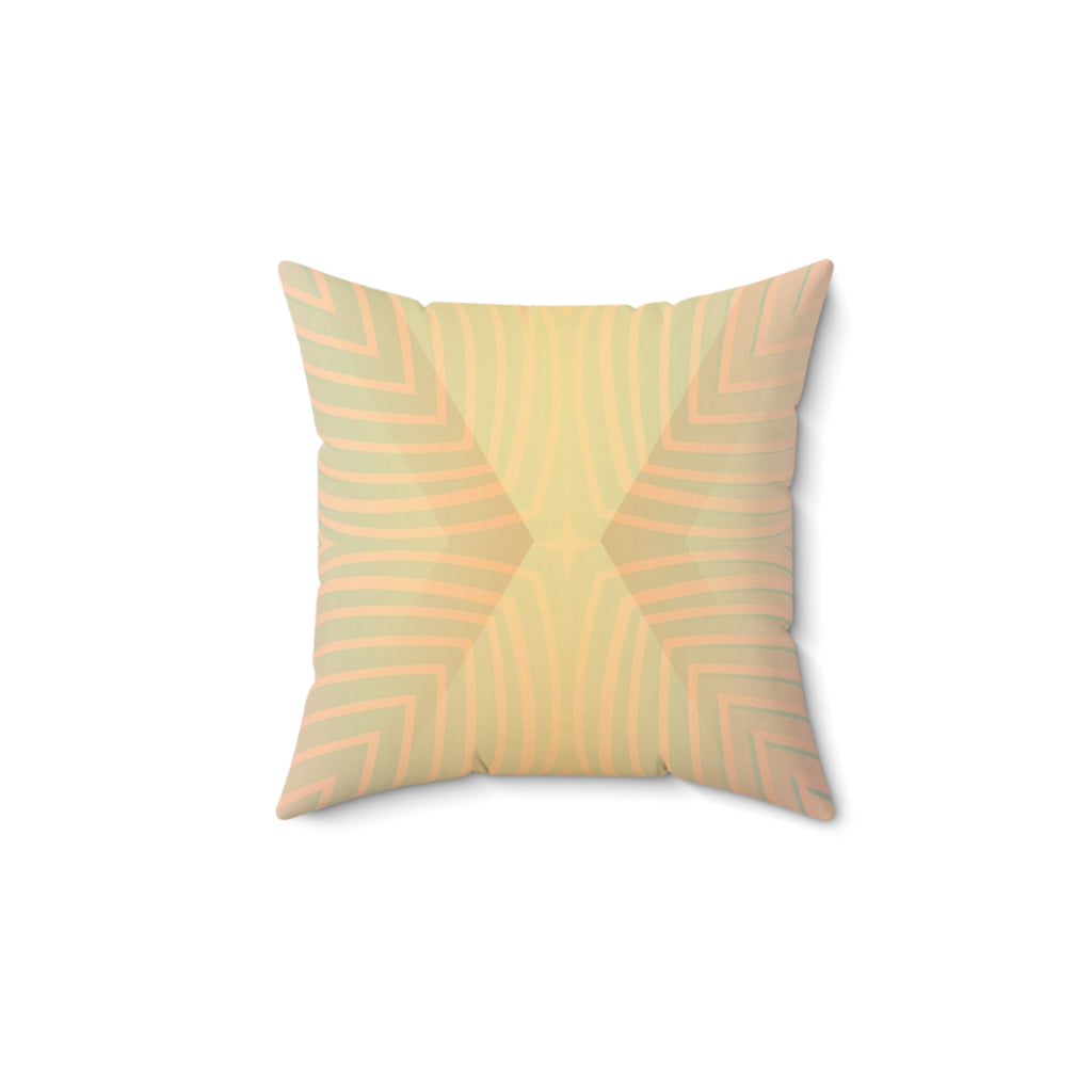 Gentle Frequency - Faux Suede Throw Pillow