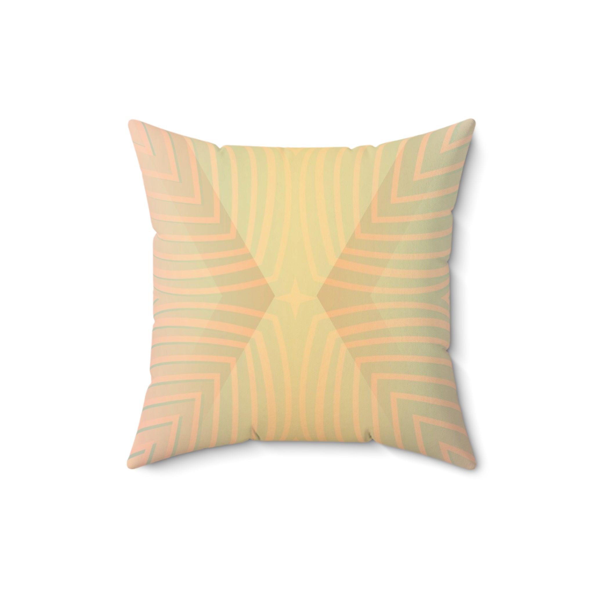 Gentle Frequency - Faux Suede Throw Pillow