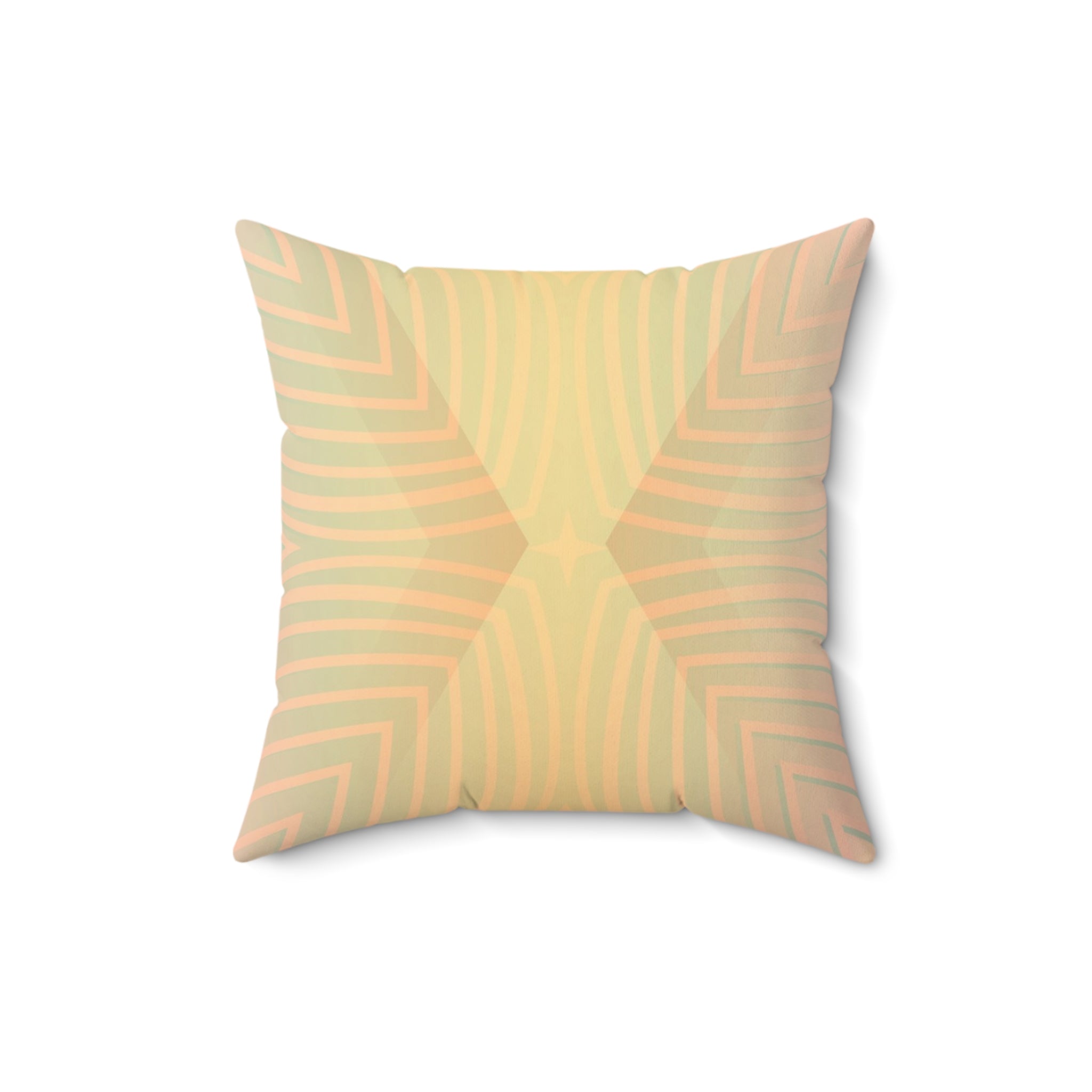 Gentle Frequency - Faux Suede Throw Pillow