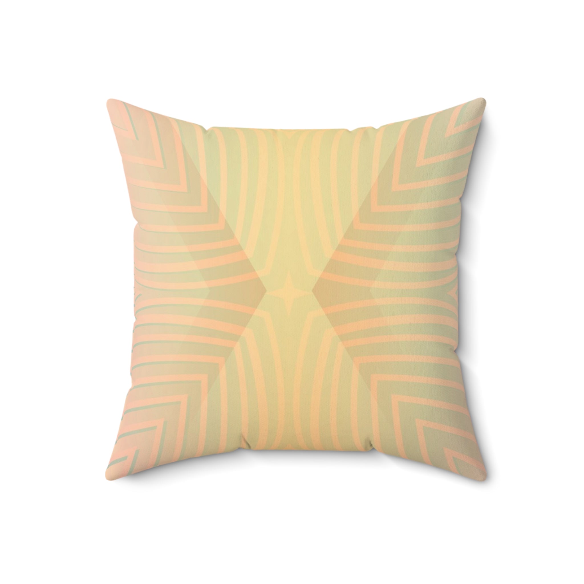 Gentle Frequency - Faux Suede Throw Pillow