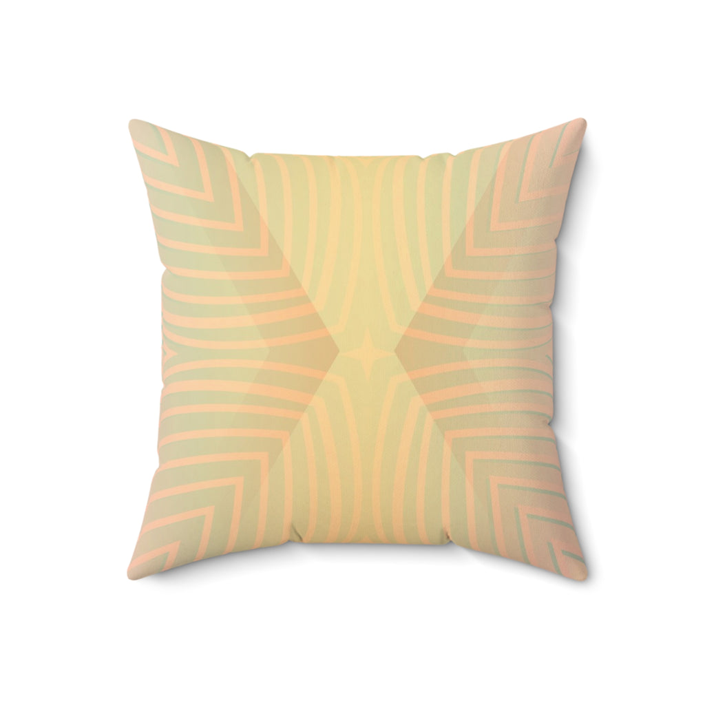 Gentle Frequency - Faux Suede Throw Pillow