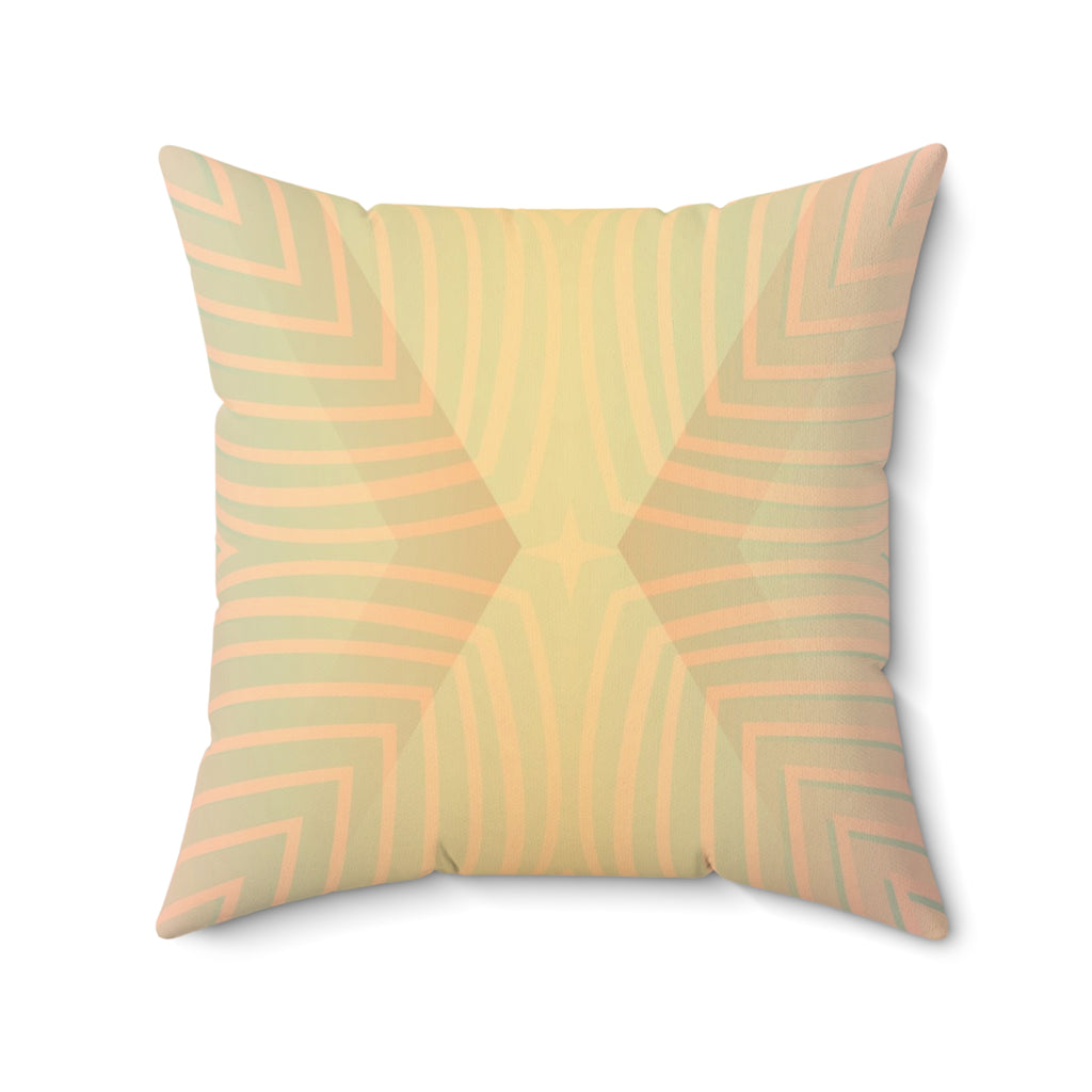 Gentle Frequency - Faux Suede Throw Pillow
