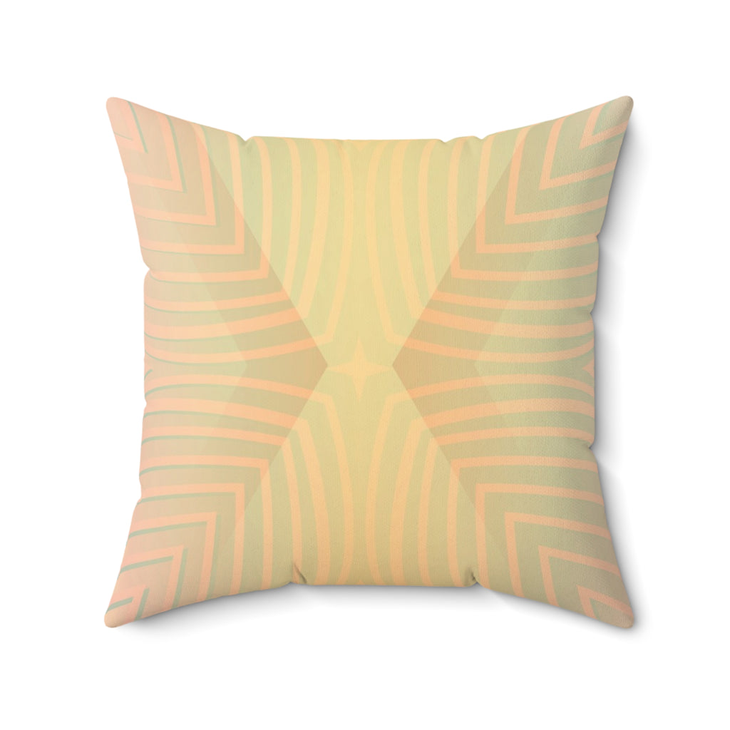 Gentle Frequency - Faux Suede Throw Pillow