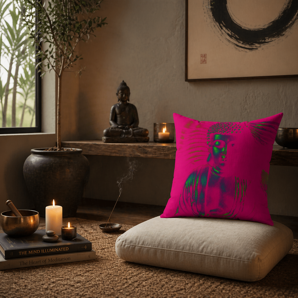 Glow Up, Guru - Faux Suede Throw Pillow