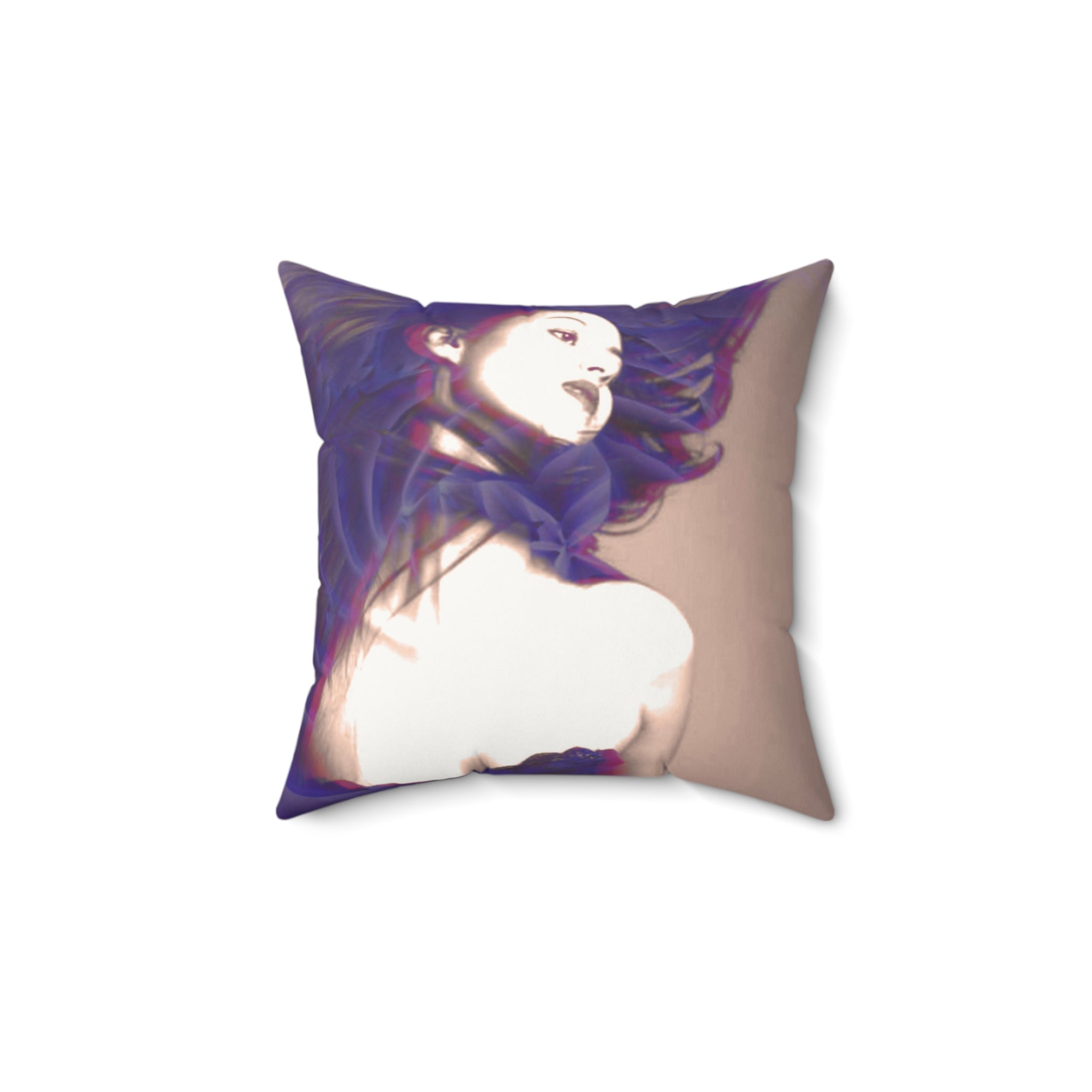 Haunted, But Make It Hot - Faux Suede Throw Pillow