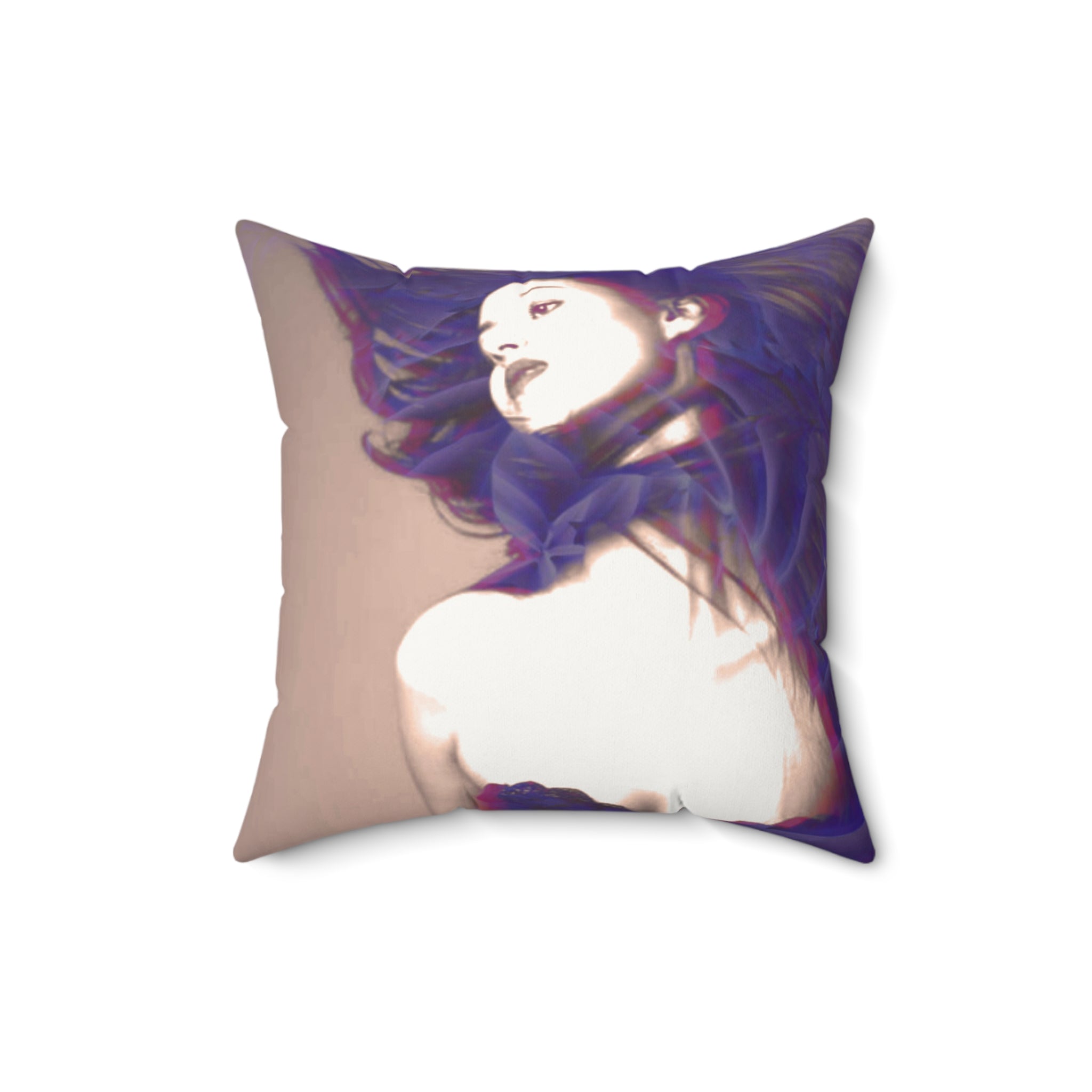 Haunted, But Make It Hot - Faux Suede Throw Pillow