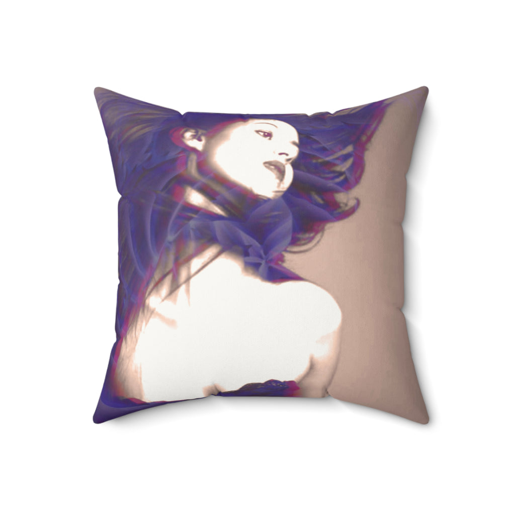 Haunted, But Make It Hot - Faux Suede Throw Pillow