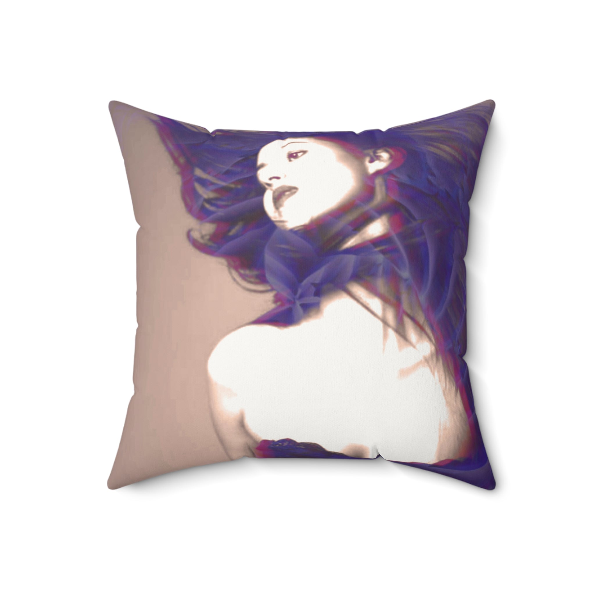 Haunted, But Make It Hot - Faux Suede Throw Pillow