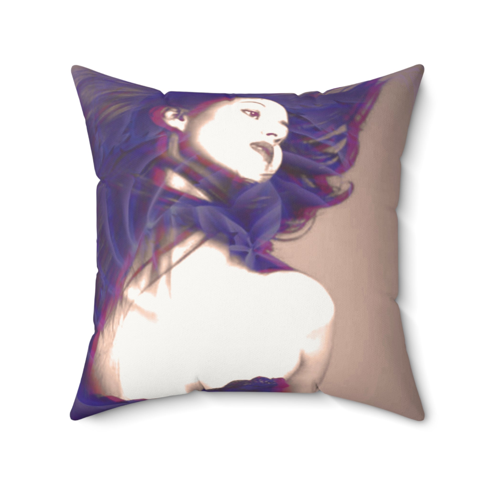 Haunted, But Make It Hot - Faux Suede Throw Pillow