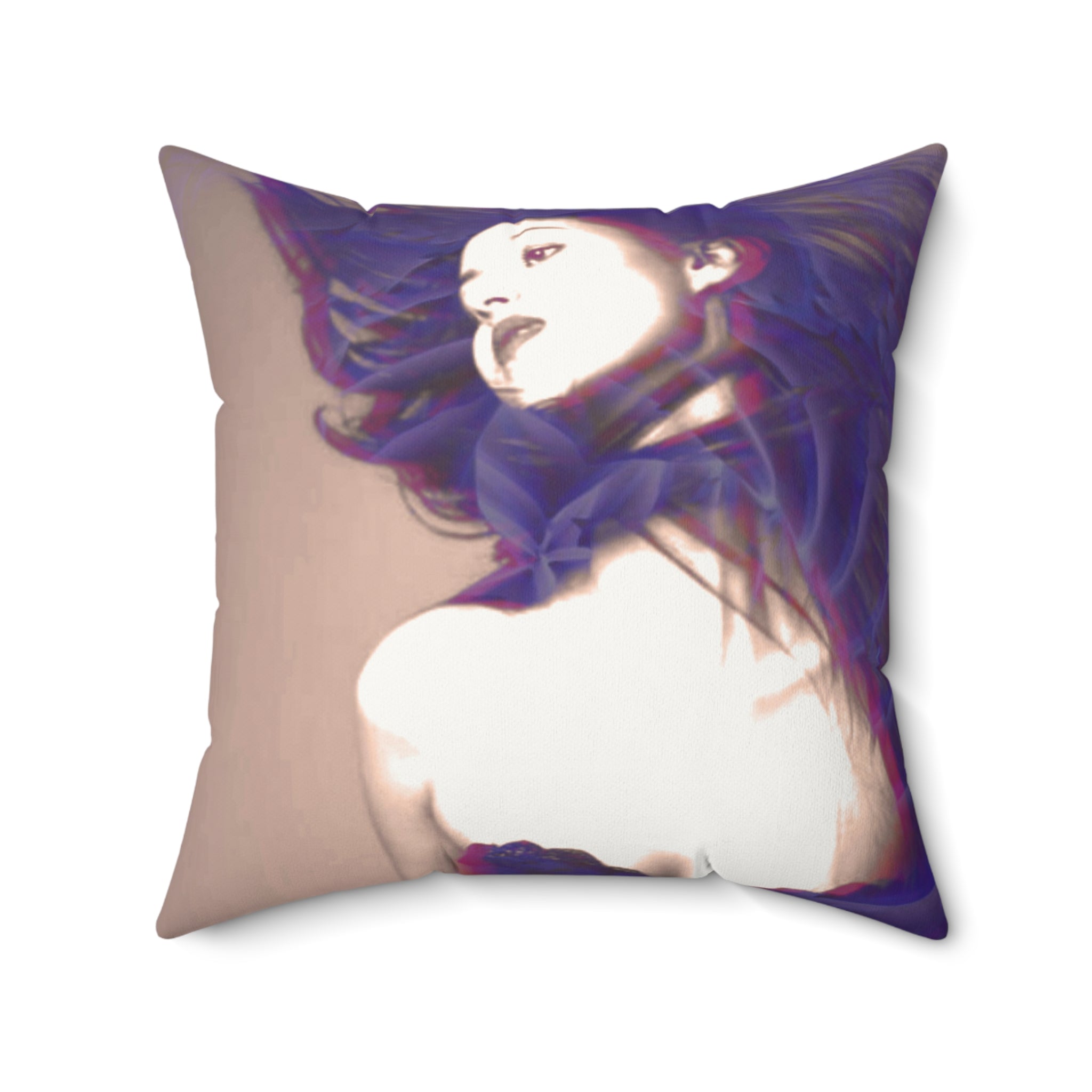 Haunted, But Make It Hot - Faux Suede Throw Pillow
