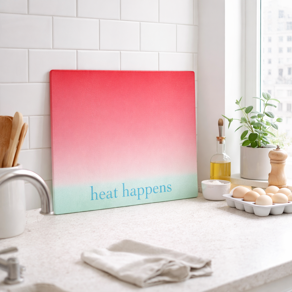 Heat Happens - Glass Cutting Board