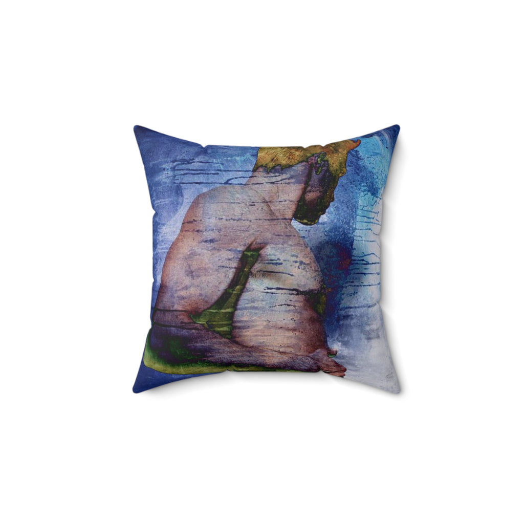 Held. By. Me. - Faux Suede Throw Pillow