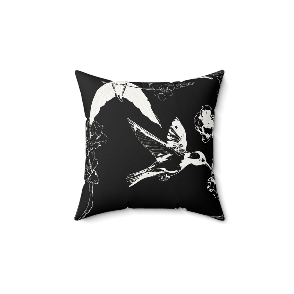 Hum Flex - Faux Suede Throw Pillow