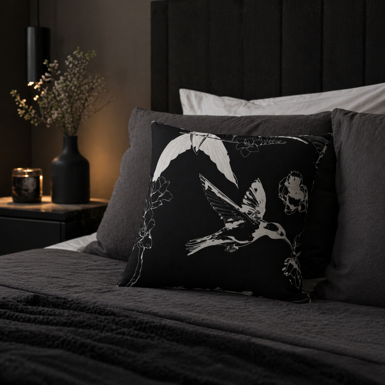 Hum Flex - Faux Suede Throw Pillow