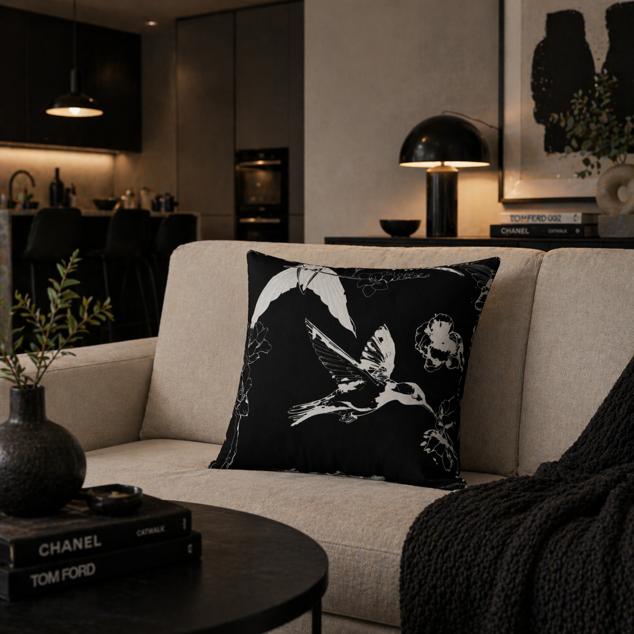 Hum Flex - Faux Suede Throw Pillow