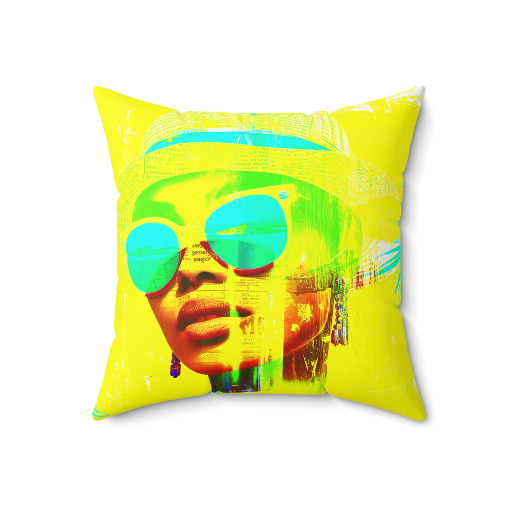 La Havana Noche - Faux Suede Throw Pillow