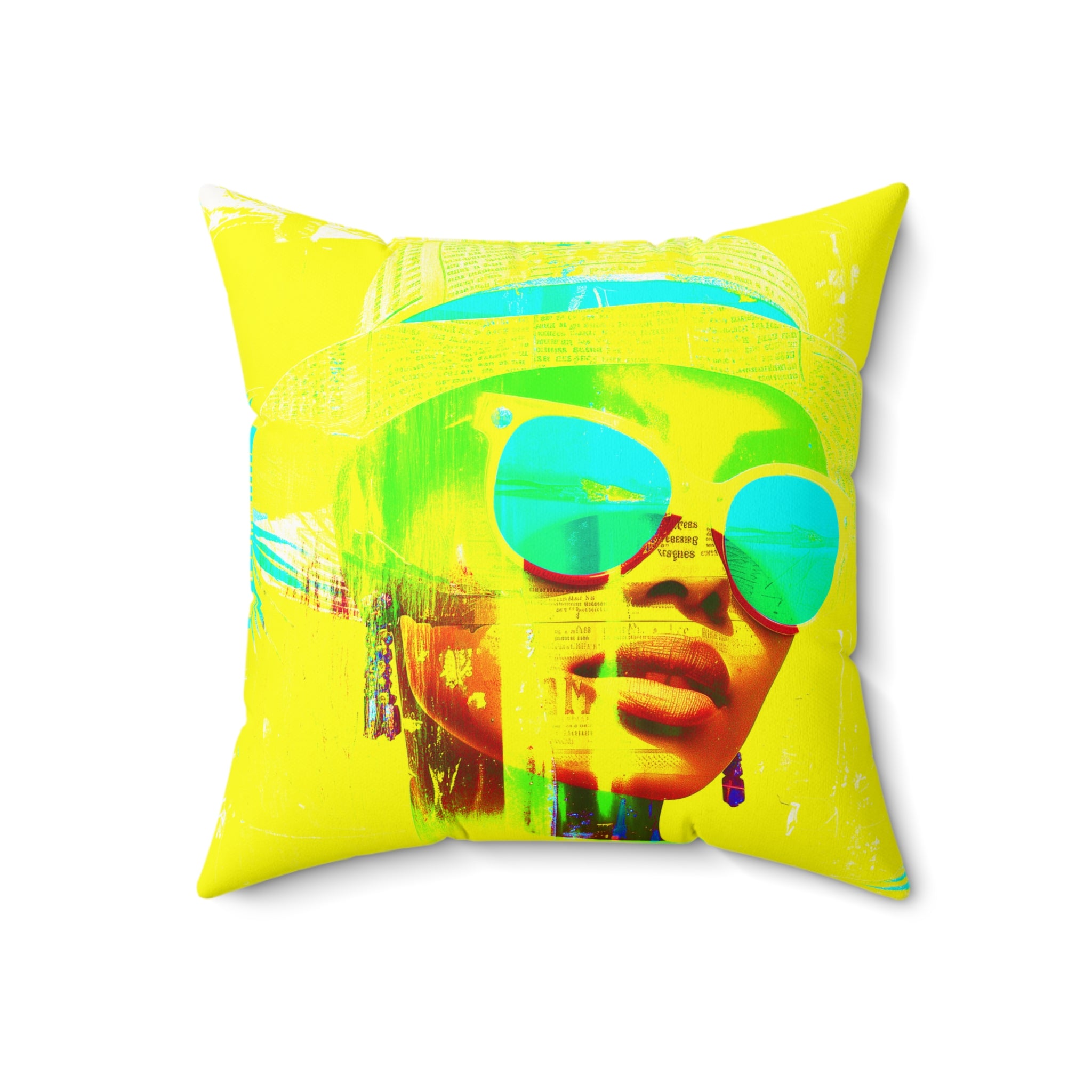 La Havana Noche - Faux Suede Throw Pillow