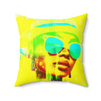 La Havana Noche - Faux Suede Throw Pillow