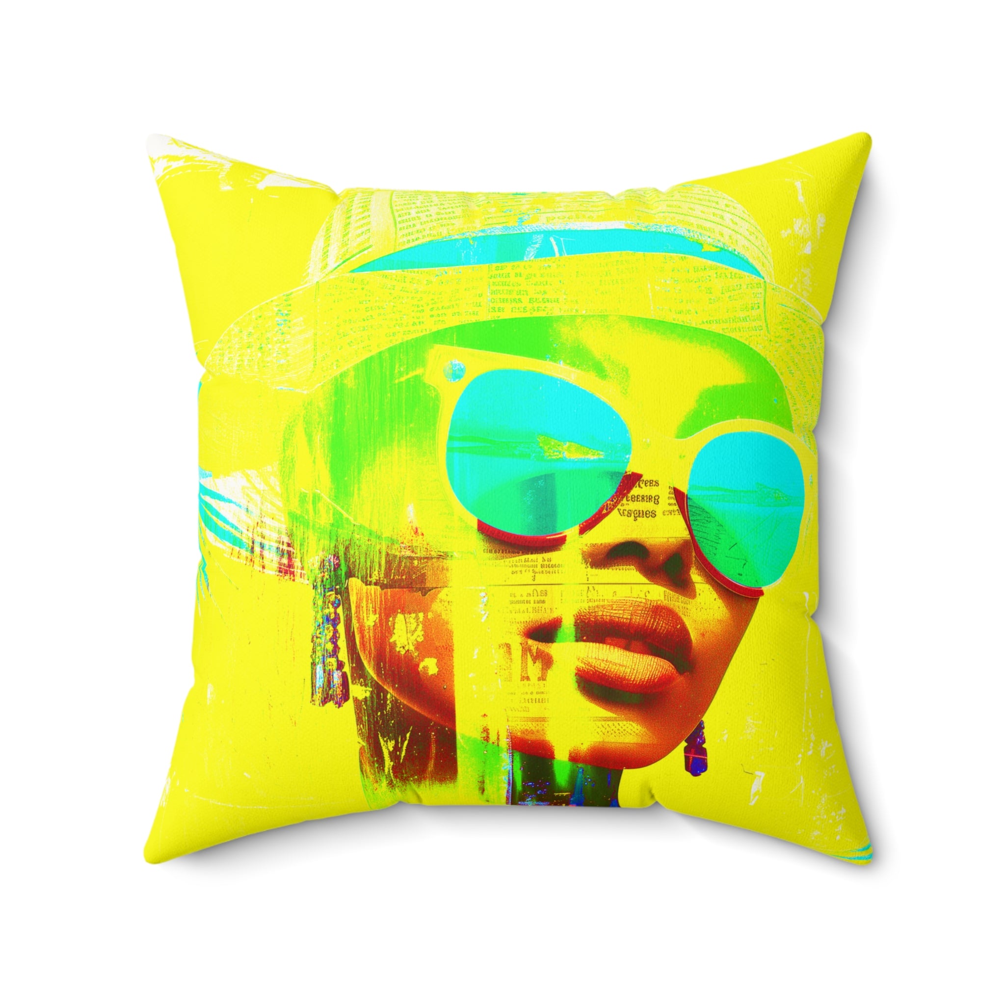 La Havana Noche - Faux Suede Throw Pillow