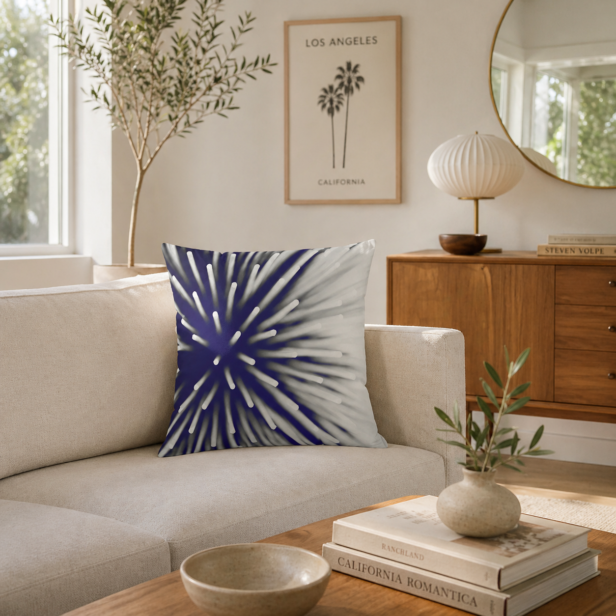 Light Behavior - Faux Suede Throw Pillow