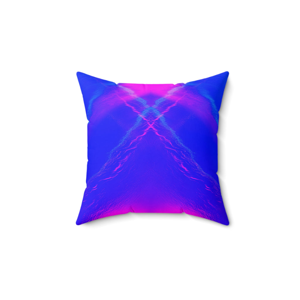 Liquid Mirage - Faux Suede Throw Pillow