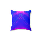 Liquid Mirage - Faux Suede Throw Pillow