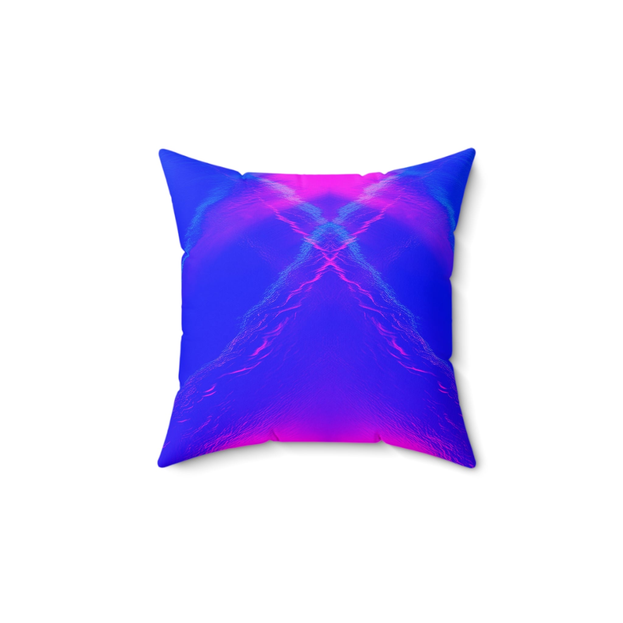 Liquid Mirage - Faux Suede Throw Pillow