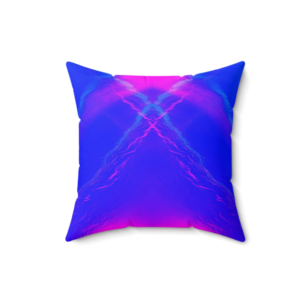 Liquid Mirage - Faux Suede Throw Pillow