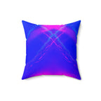 Liquid Mirage - Faux Suede Throw Pillow