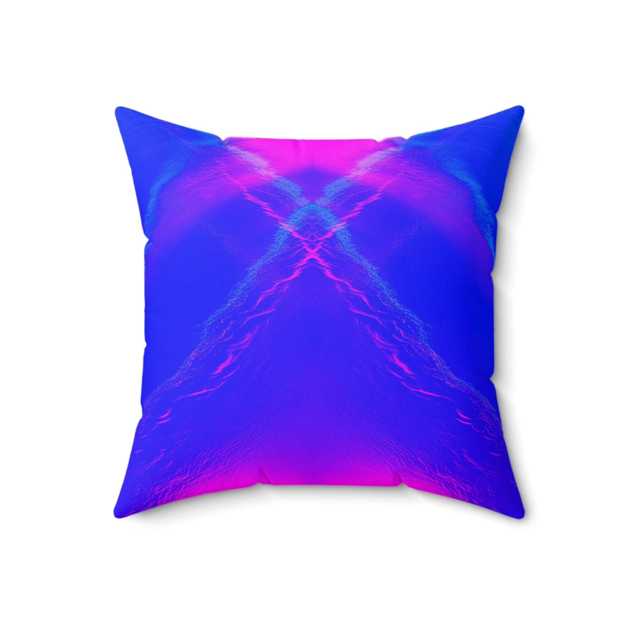 Liquid Mirage - Faux Suede Throw Pillow