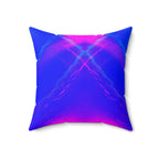 Liquid Mirage - Faux Suede Throw Pillow