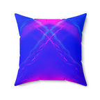Liquid Mirage - Faux Suede Throw Pillow