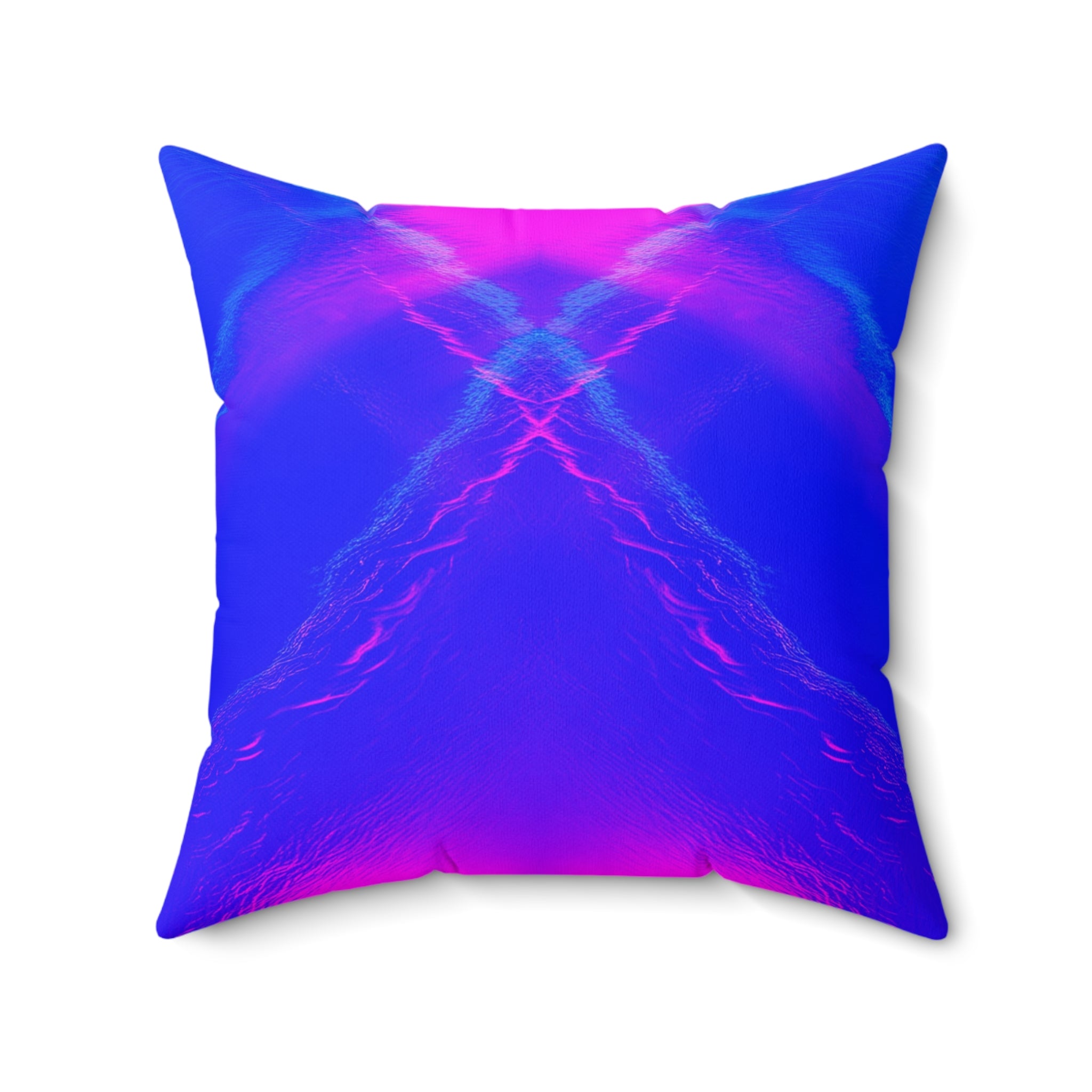 Liquid Mirage - Faux Suede Throw Pillow
