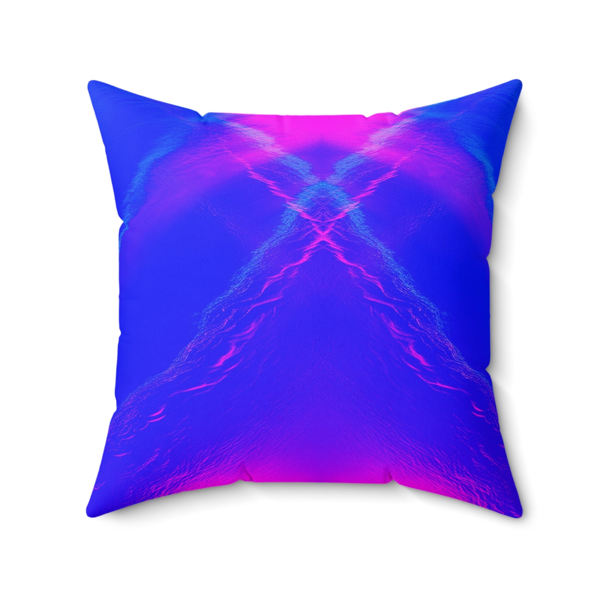 Liquid Mirage - Faux Suede Throw Pillow