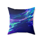 Liquor Store Lightspeed -Faux Suede Throw Pillow