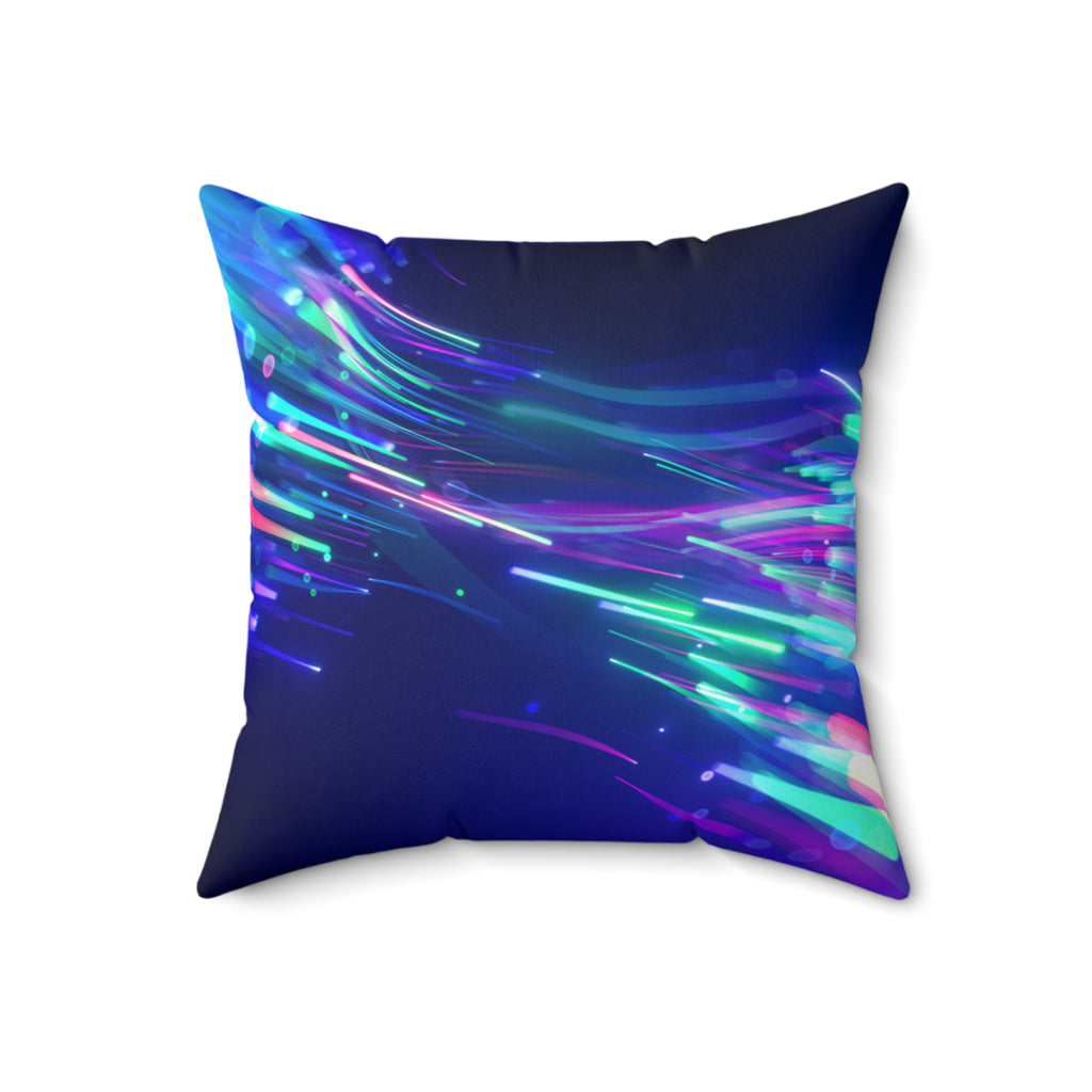 Liquor Store Lightspeed -Faux Suede Throw Pillow