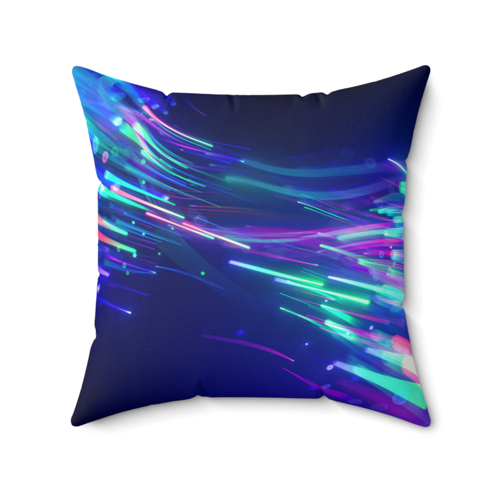 Liquor Store Lightspeed -Faux Suede Throw Pillow