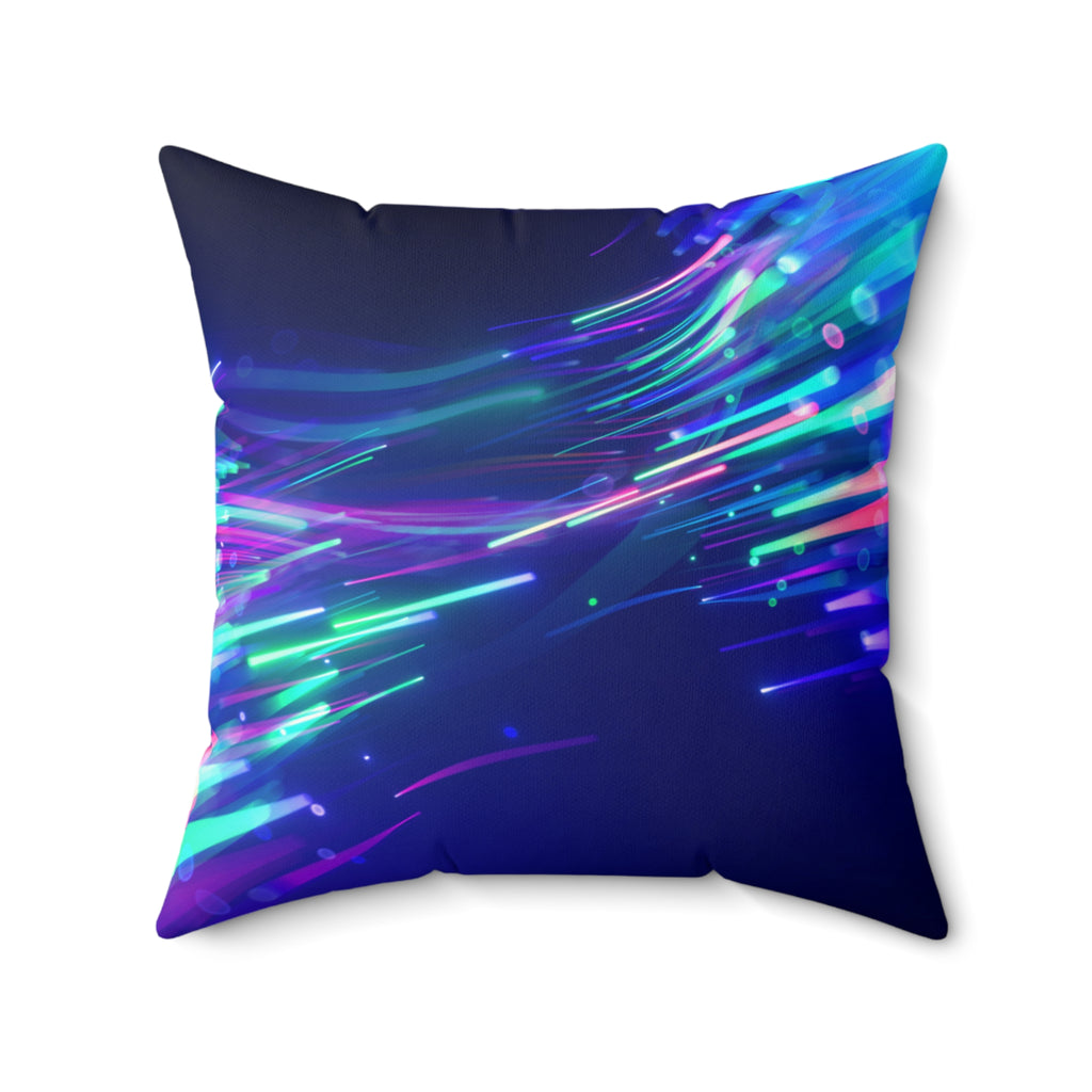 Liquor Store Lightspeed -Faux Suede Throw Pillow
