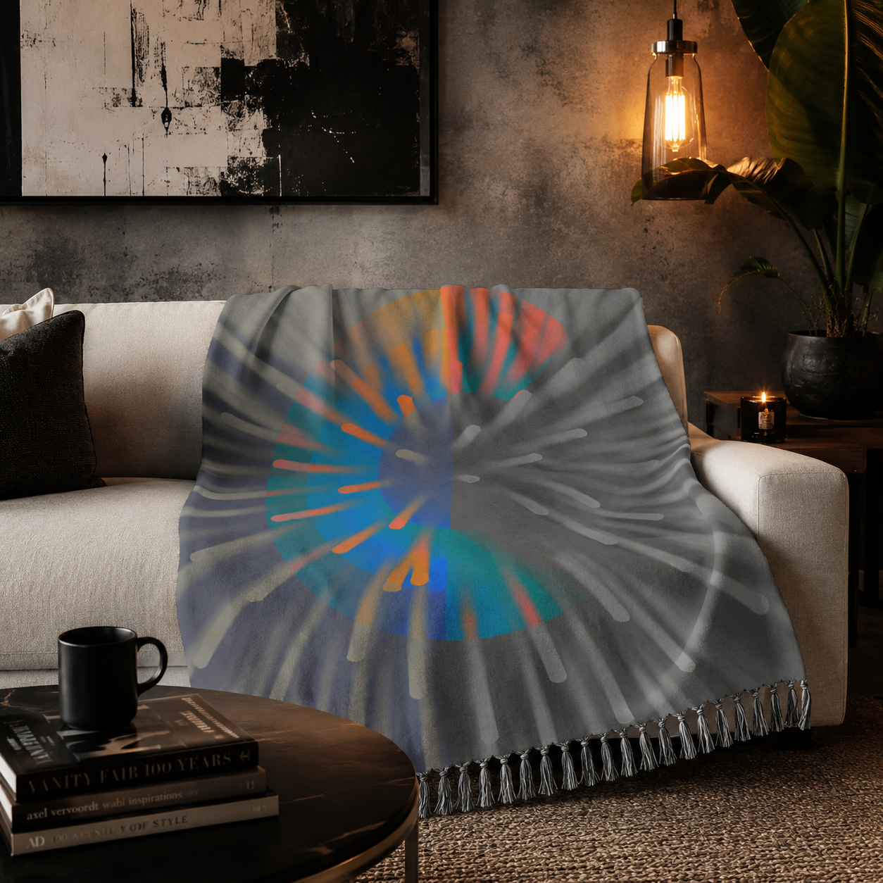 Lit from the Inside - Boho Throw Blanket